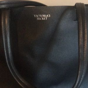 Victoria’s Secret Black leather tote